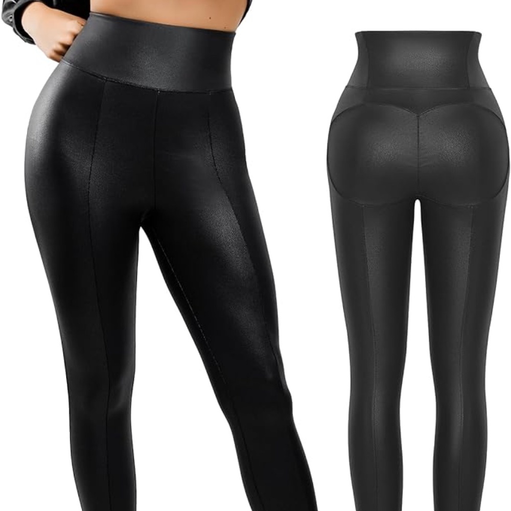 Popilush Faux Leather Leggings